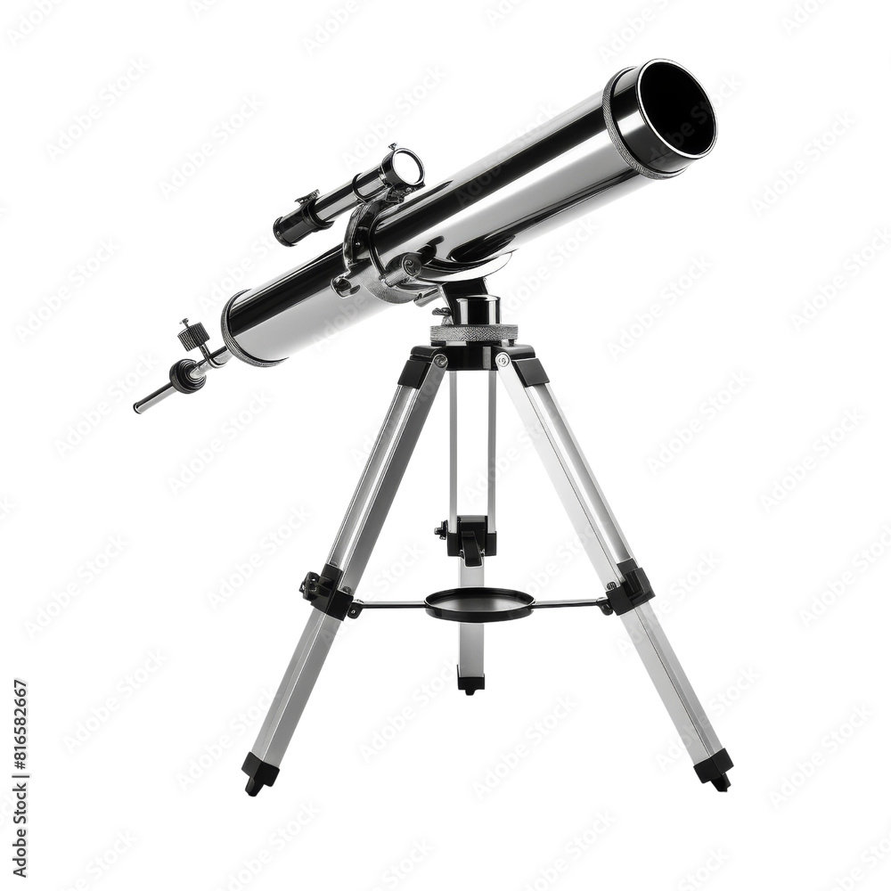 Modern Telescope for Astronomy Observation on Isolated Background. Modern Telescope for Astronomy Observation on Isolated Background.