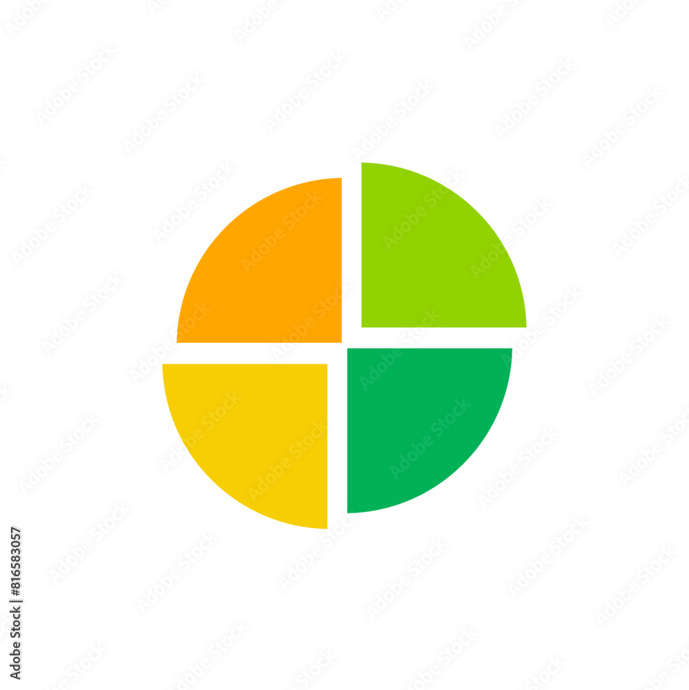Pie chart illustration Pie chart illustration