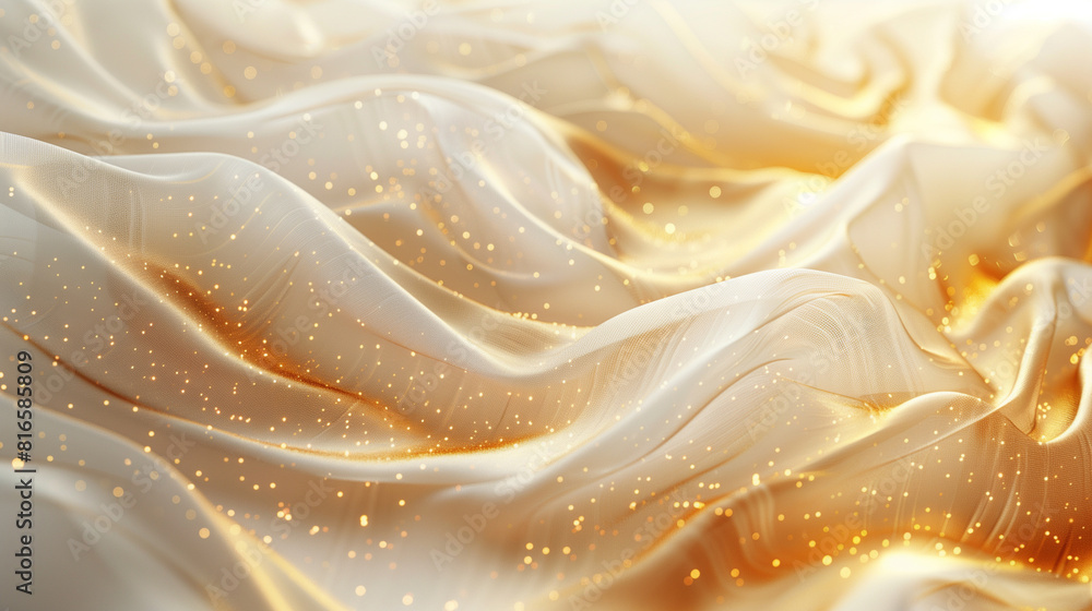 Illustration depicting the delicate texture of a light gold color. Gentle movement, abstract, rich, suitable as a background,Generative AI Illustration depicting the delicate texture of a light gold color. Gentle movement, abstract, rich, suitable as a background,Generative AI