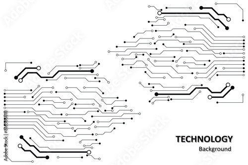 Abstract futuristic circuit board Illustration, Circuit board. Circuit board pattern for technology background. Vector illustration