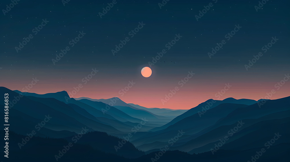 Obraz premium Good night, comfort from rest to recharge your energy for a new day