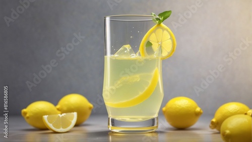 lemonade with lemon Generated Ai 