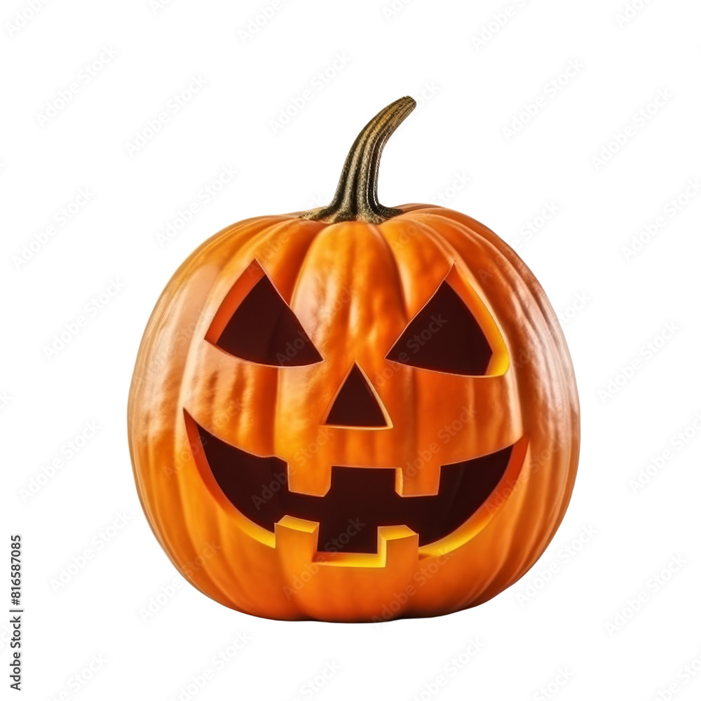 Spooky Halloween Pumpkin Isolated without Background Spooky Halloween Pumpkin Isolated without Background