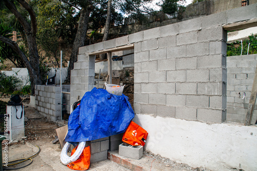 fachada en construccion