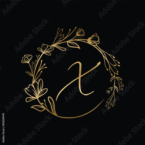 letter X decoration logo design vector,editable eps 10
