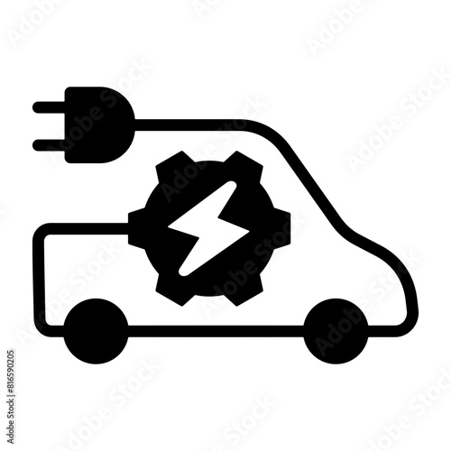Electric Vehicle Icon