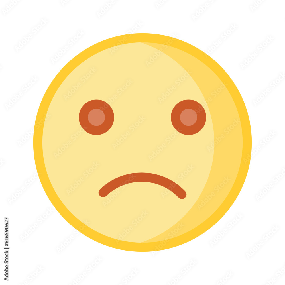 Fototapeta premium Get your hands on perfectly designed sad emoji icon, customizable vector