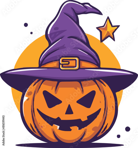 halloween pumpkin on white background