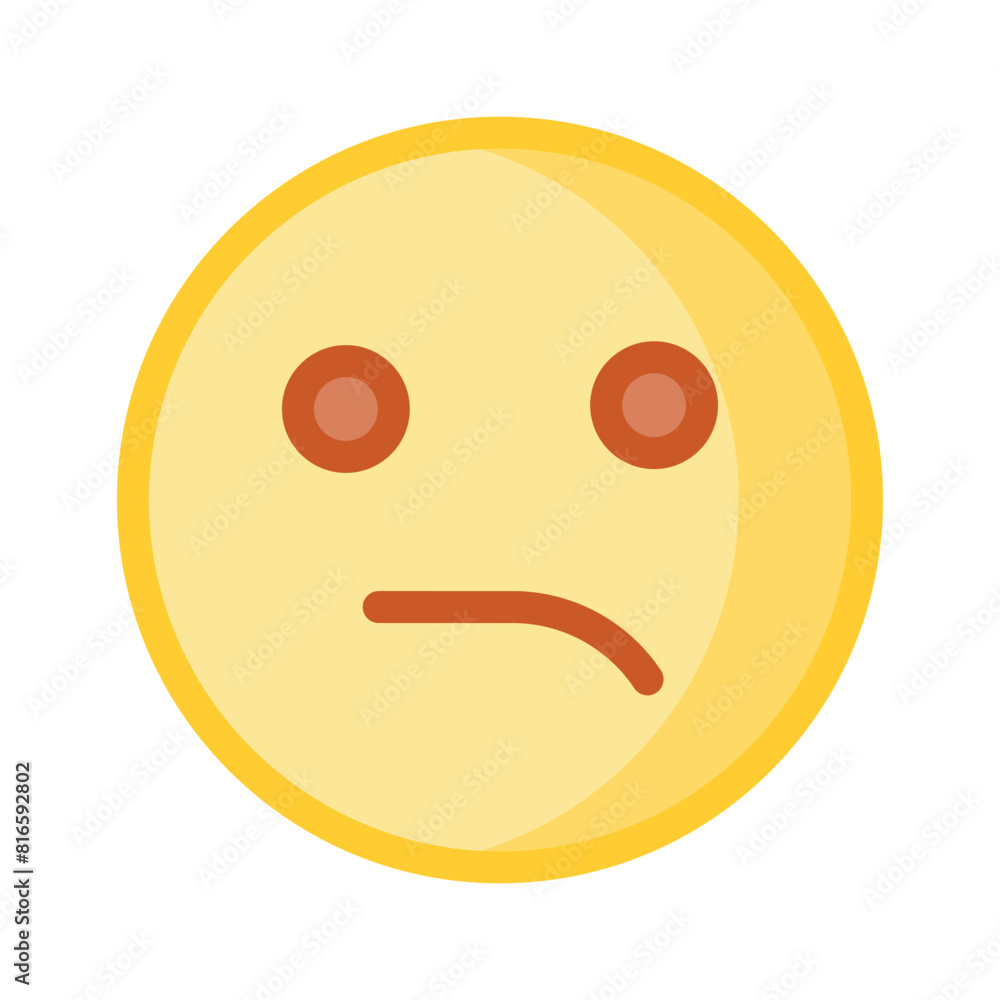 Grab this creative icon of disappointed emoji in modern style Grab this creative icon of disappointed emoji in modern style