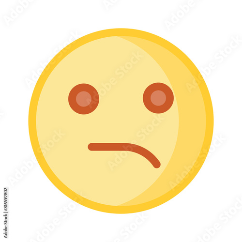 Grab this creative icon of disappointed emoji in modern style