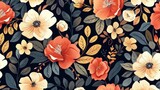 Floral backdrop Seamless floral pattern