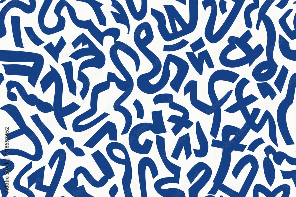 Seamless Abstract Blue Pattern Seamless Abstract Blue Pattern