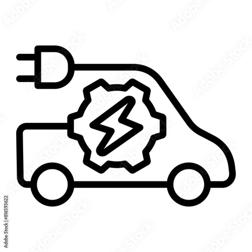 Electric Vehicle Icon