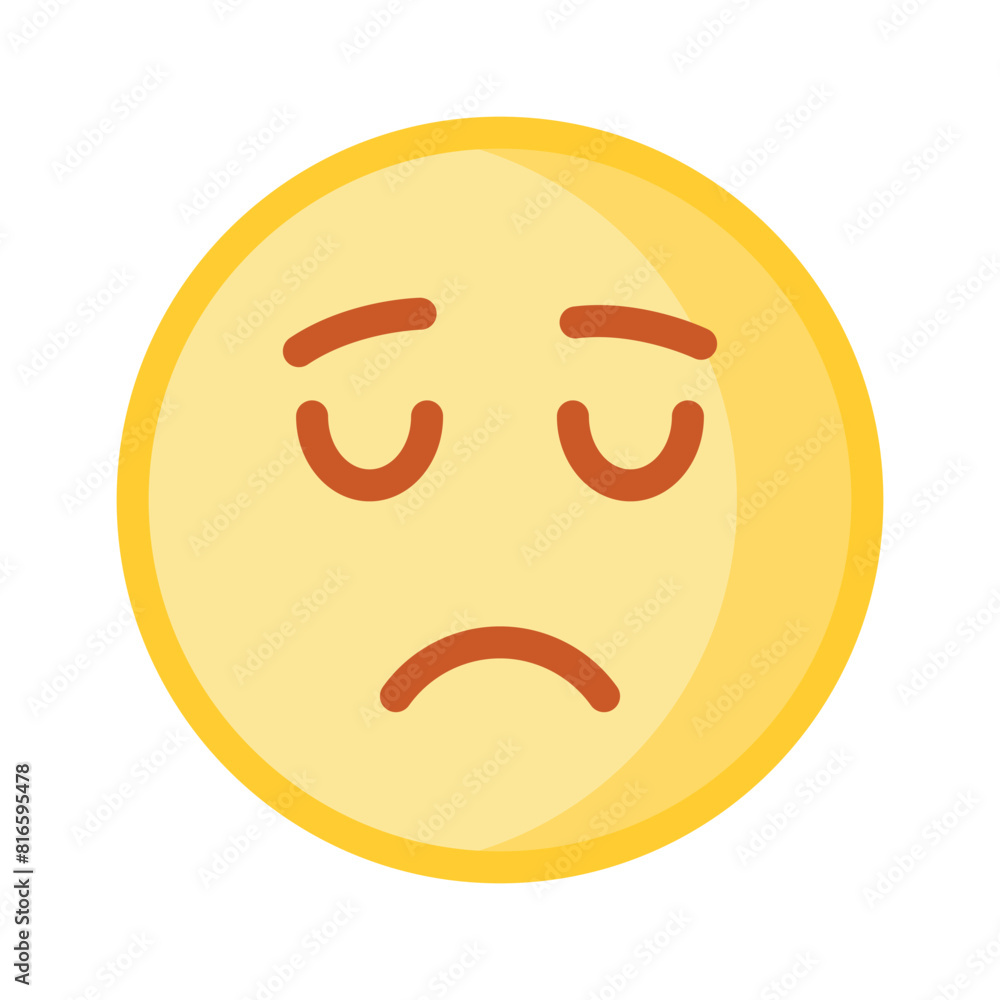 Get your hands on perfectly designed sad emoji icon, customizable vector Get your hands on perfectly designed sad emoji icon, customizable vector