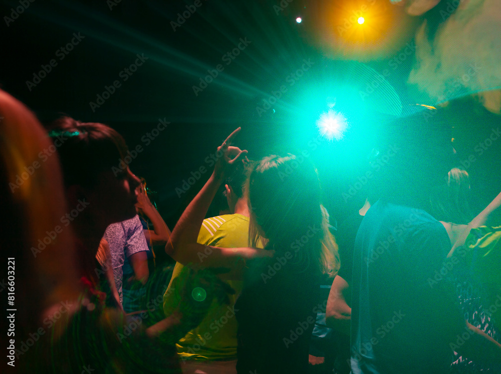 dancing in a nightclub