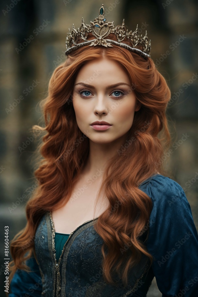 Fototapeta premium Queen with a thoughtful expression