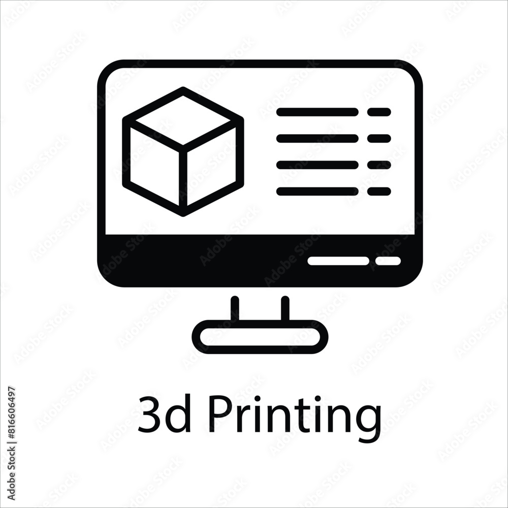 3d Printing Vector icon 3d Printing Vector icon
