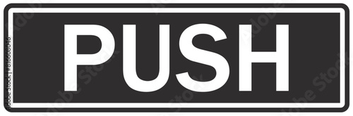 Push and pull door sign