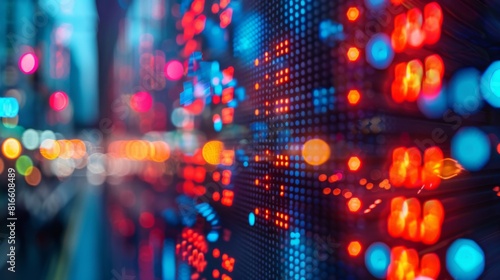 Wallpaper Mural A close-up of stock market numbers on a digital screen Torontodigital.ca