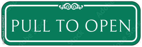 Push and pull door sign