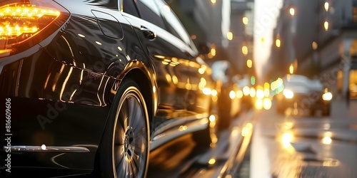 Luxury Chauffeur Service: Elevating Your Travel Experience with Elegant Vehicles. Concept Luxury Transport, Chauffeur Driven, Prestigious Cars, Executive Travel, VIP Service