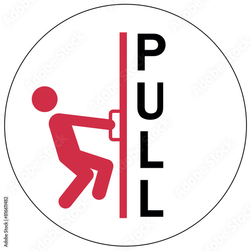 Push and pull door sign