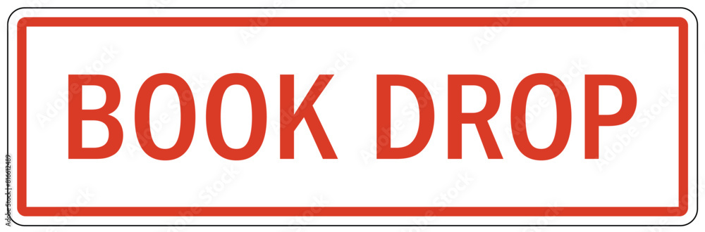 Library parking sign book drop Library parking sign book drop