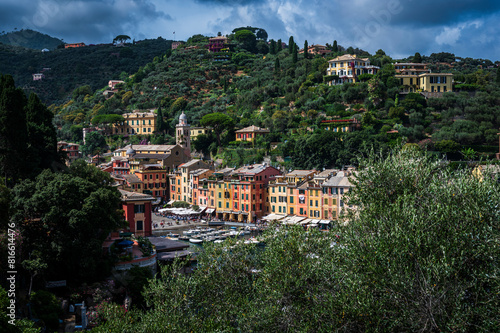 Wallpaper Mural Portofino. Historic center of Liguria nestled on the sea. Dream gulf. Wonderful Italy. Torontodigital.ca
