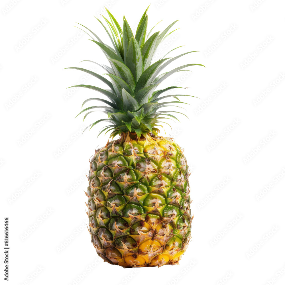 Ripe Pineapple Fruit Isolated without Background Ripe Pineapple Fruit Isolated without Background