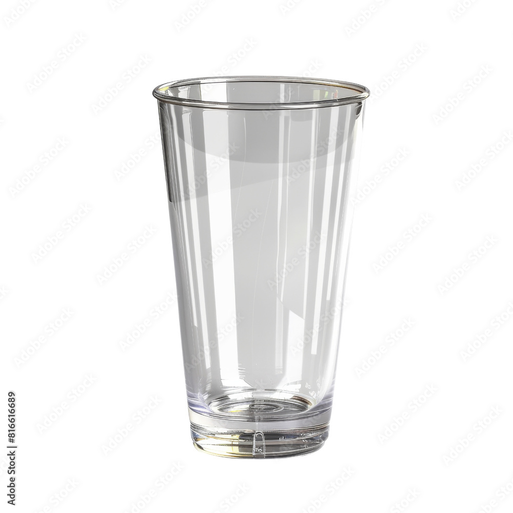 Clear Plastic Tumbler Isolated Without Background Clear Plastic Tumbler Isolated Without Background