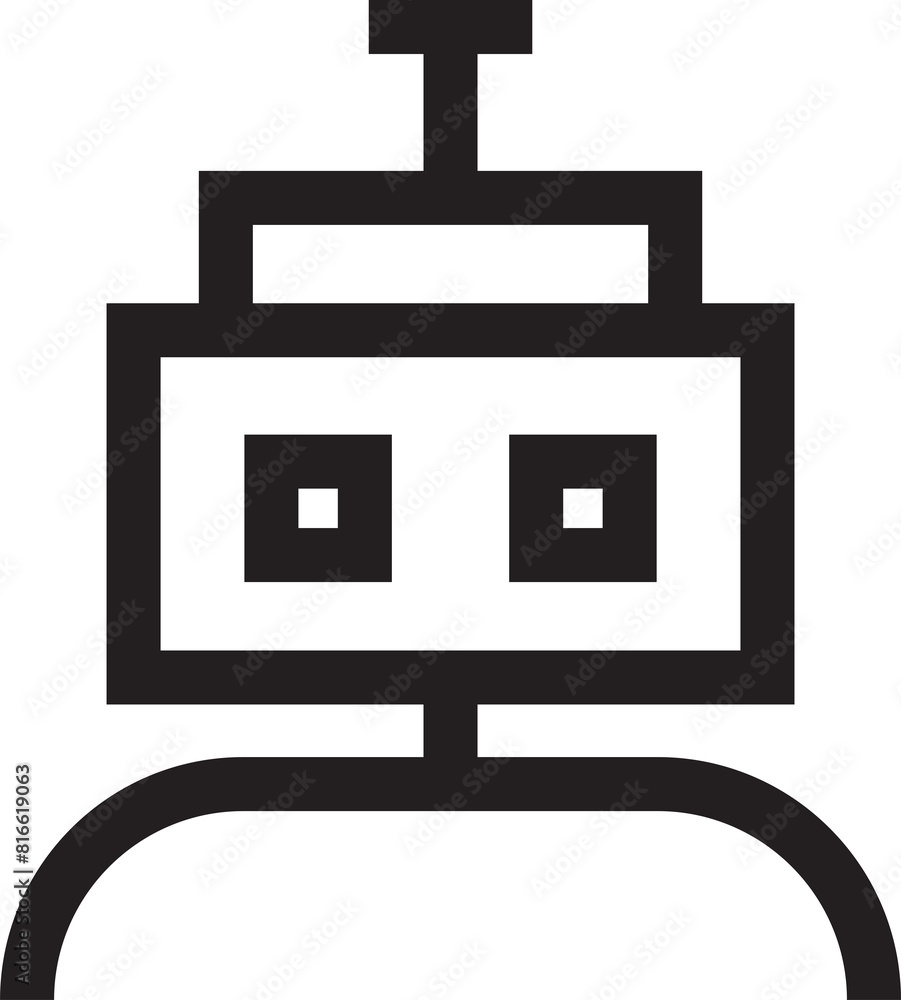 Obraz premium Robot Line Avatar