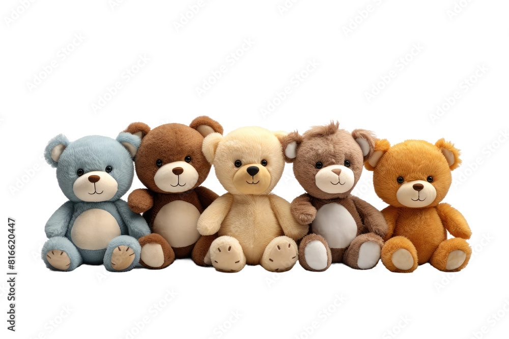 The Teddies Gathering on White or PNG Transparent Background. The Teddies Gathering on White or PNG Transparent Background.