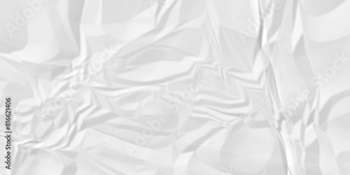 Old ripped white wrinkly backdrop paper background. panorama grunge wrinkly paper texture background, crumpled pattern texture. paper crumpled texture. white fabric crushed textured crumpled.