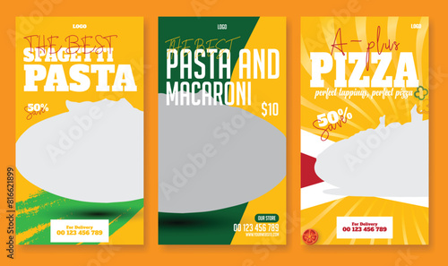 Food story ads bundle template