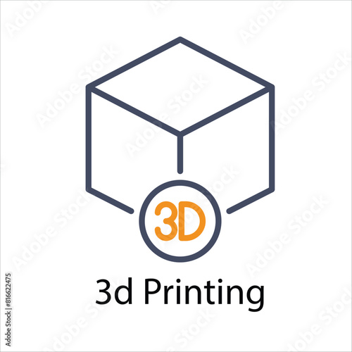 3d Printing Vector icon