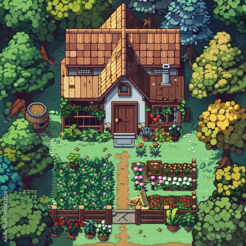 A retro game based off of Stardew Valley, but it is similar to The Sims, Paralives, Animal Crossing and other simulation games