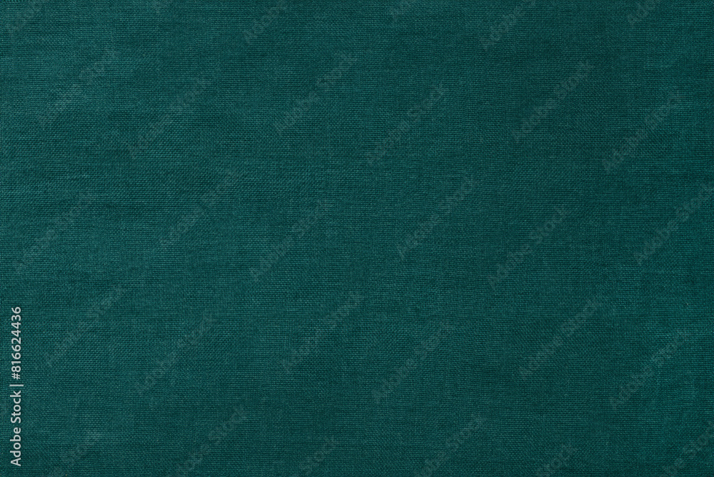 High-Resolution Close-Up of Emerald Green Linen Fabric Texture High-Resolution Close-Up of Emerald Green Linen Fabric Texture