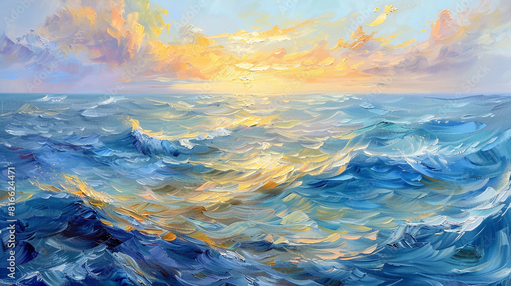 Obraz premium sunset over the sea