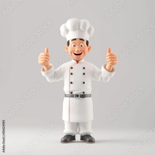 Wallpaper Mural Cartoon Chef Giving a Thumbs Up Torontodigital.ca