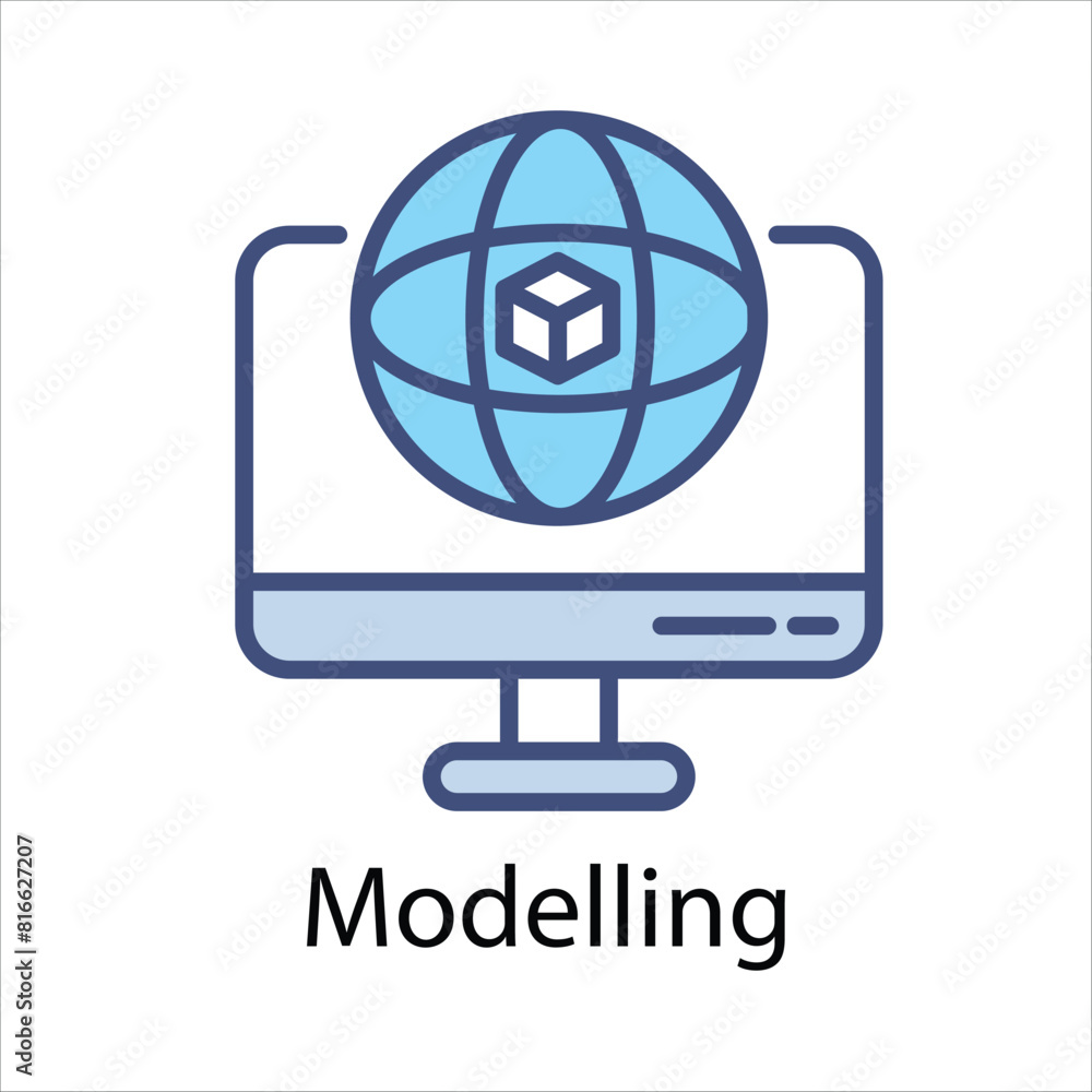 Modelling Vector icon Modelling Vector icon