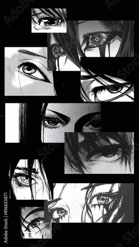black and white abstract background