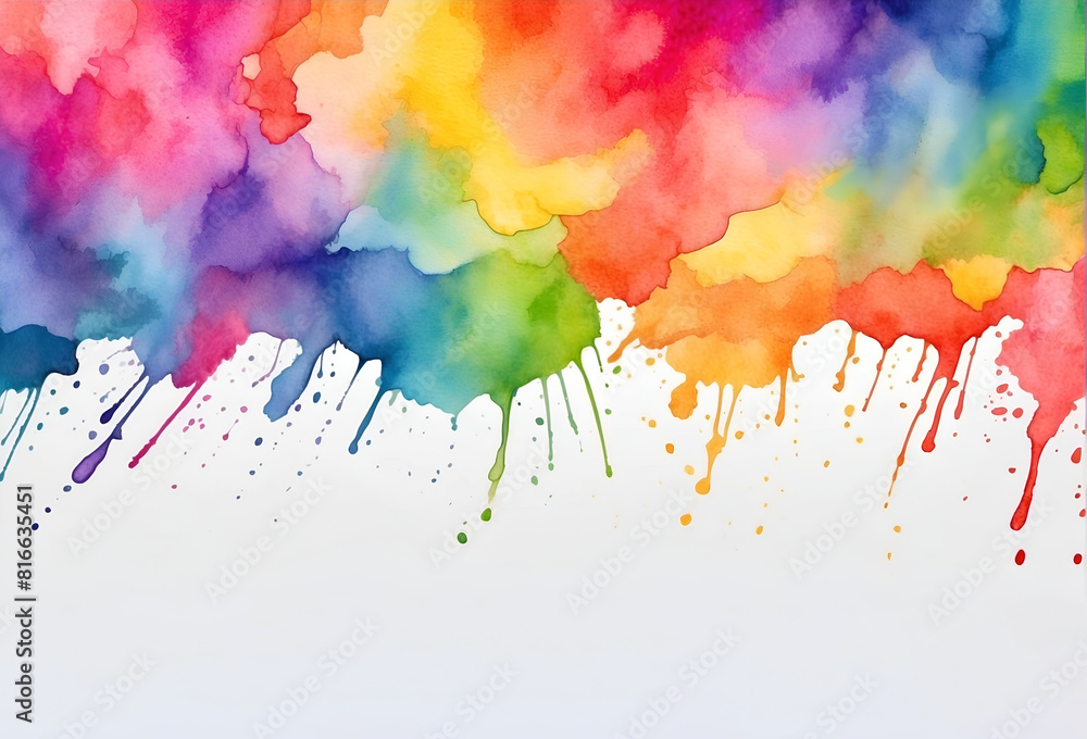 Fototapeta premium abstract watercolor background with watercolor splashes