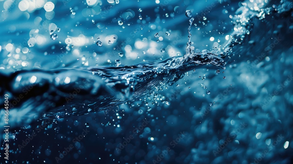 Blurry abstract of deep blue sea water Abstract blue water surface for backdrop Close up of abstract ocean water Close up of ocean water splashes Blurry abstract of deep blue sea water Abstract blue water surface for backdrop Close up of abstract ocean water Close up of ocean water splashes
