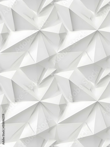 Geometric 3D white pattern for modern background design