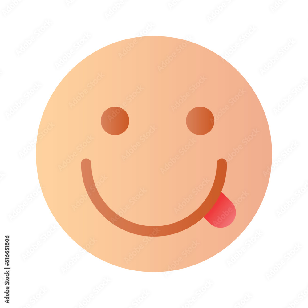 remium vector of savoring emoji in modern style remium vector of savoring emoji in modern style