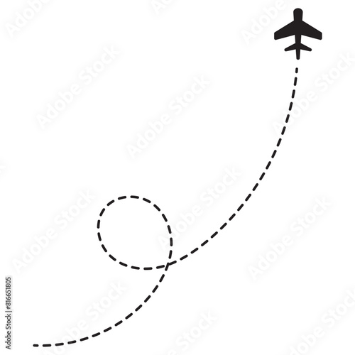 Airplane Dotted Line