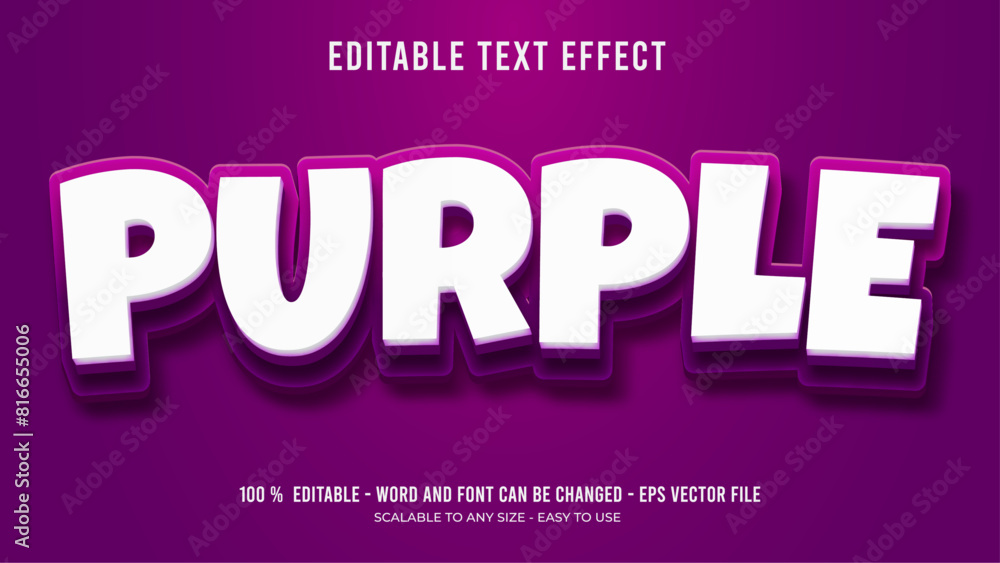 purple editable text effect purple editable text effect