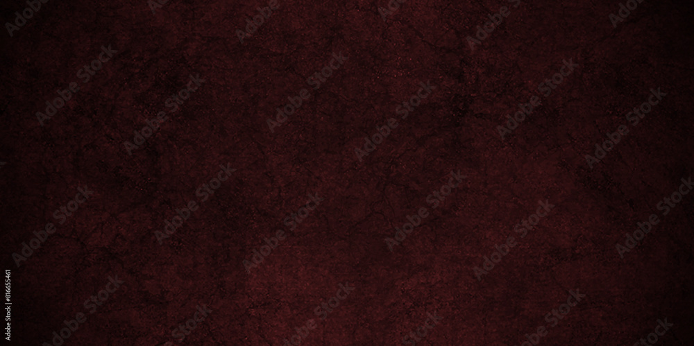 Fototapeta premium Abstract Dark red marble stone wall grunge backdrop texture background with high resolution. Old wall backdrop gradient texture cement dark red background abstract dark color design.