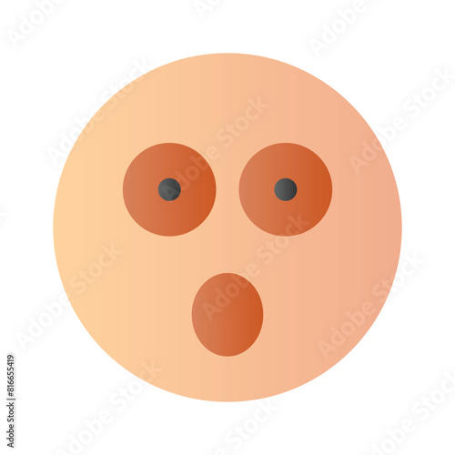 Oh My God expression emoji vector design, editable vector