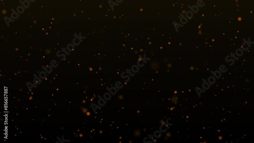 Gold particle backgrounds with golden particle light falling loop